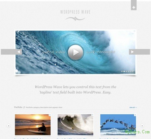 WordPress Wave Portfolio + Blog