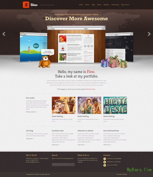 Blaze - Premium Portfolio WordPress Theme