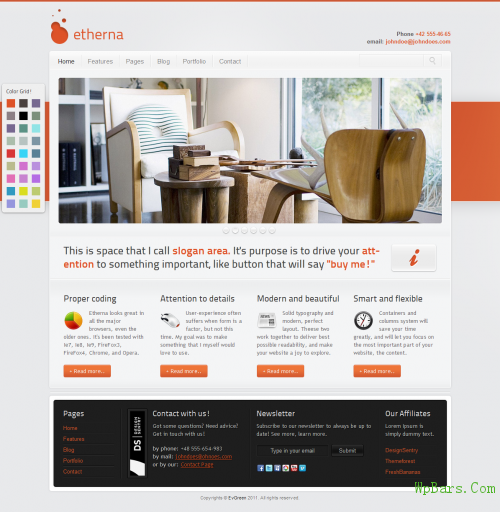 Etherna - powerful and flexible WordPress theme