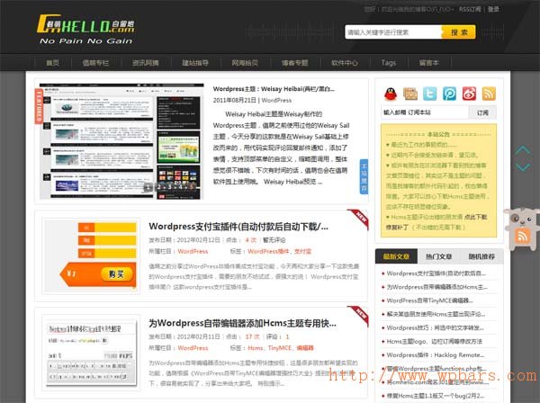 wordpress hcms主题推荐