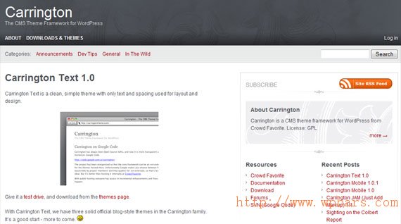 carrington-wordpress-theme-framework