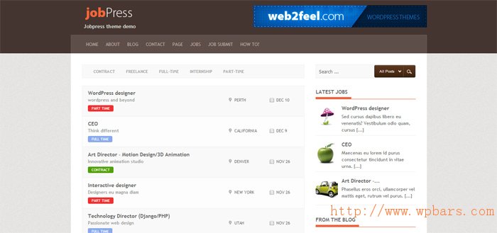 JobPress Free WordPress Job Board Theme