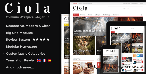 Ciola - Premium Responsive WordPress Magazine